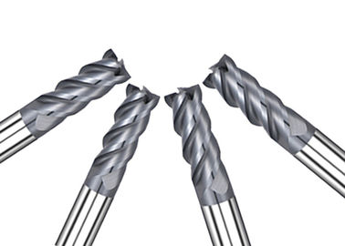 HRC68° Flat 4 Flute Carbide End Mill Alta velocità Alta durezza Lunga durata di vita