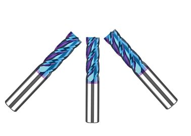 Opzioni di colore nero e azzurro Tagliatrici di carburo di fine mulino AlTiN e NACo Rivestimento su carbonio